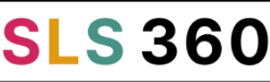 Pink, yellow and blue letters reading 'SLS'. Black numbers reading '360'