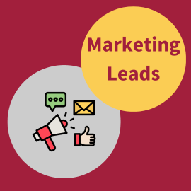 Marketing Leads text