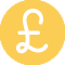 yellow pound sign icon