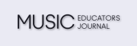 Music Educators Journal in black over a pale grey background