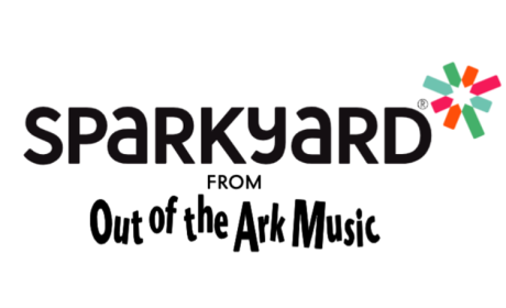 Black text reading 'Sparkyard from Out of the Ark Music'