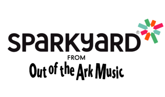 Black text reading 'Sparkyard from Out of the Ark Music'