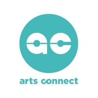 Icon with a and c in a teal green circle, the words arts connect are underneath the logo.