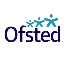 Blue text reading 'Ofsted'