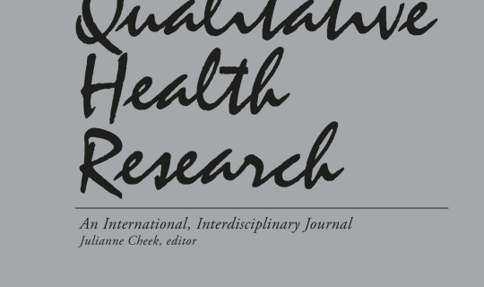 Cover of an issue of Qualitative Health Research